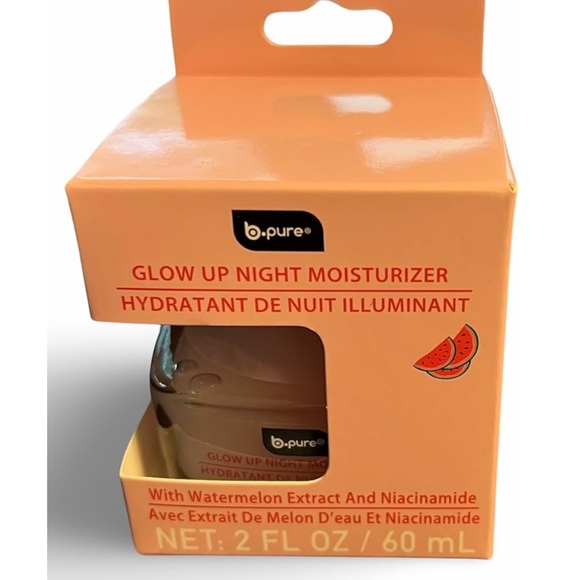 B-PURE Glow Up Night Moisturizer With Watermelon Extract and Niacinamide 2 oz - Picture 4 of 7